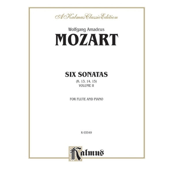 Mozart - Six Sonatas Vol. 2 (Nos. 4-6) (K. 13, 14, 15)-Sheet Music-Kalmus-Logans Pianos