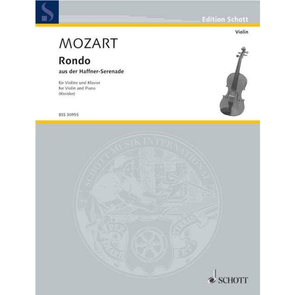 RONDO FROM HAFFNER SERENADE K 250 VIOLIN/PIANO-Sheet Music-Schott Music-Logans Pianos