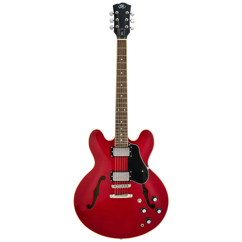 SX ES335 Style Semi-Hollow Electric Guitar-Guitar & Bass-SX-Logans Pianos