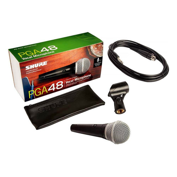 Shure PGA48 Dynamic Vocal Microphone with QTR Cable-Live Sound & Recording-Shure-Logans Pianos