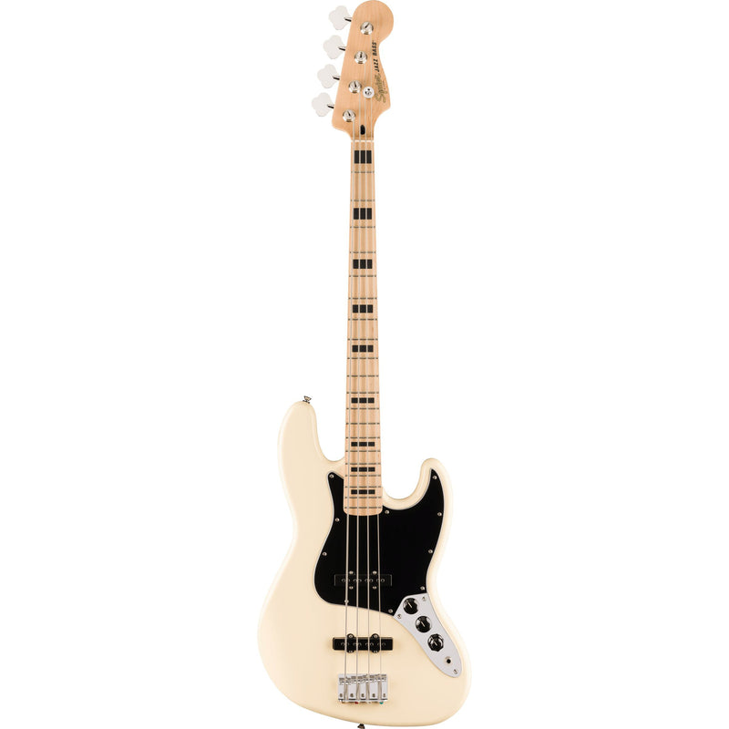 Squier Affinity Series Active Jazz Bass-Guitar & Bass-Squier-Maple-Olympic White-Logans Pianos