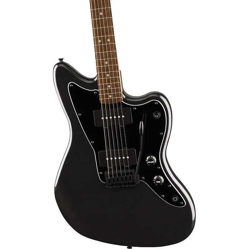 Squier FSR Limited Edition Affinity Jazzmaster Metallic Black-Guitar & Bass-Squier-Logans Pianos