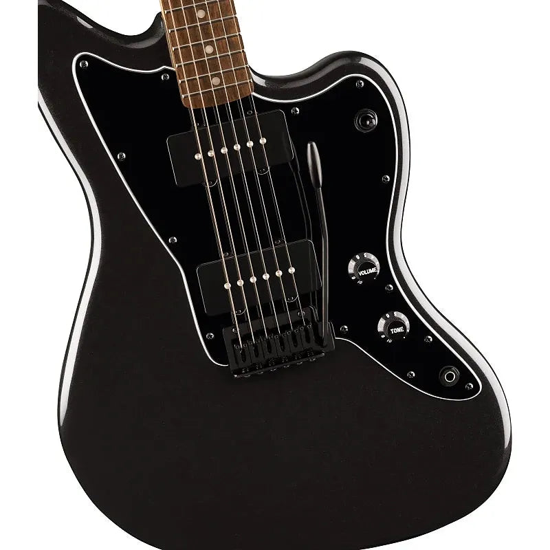 Squier FSR Limited Edition Affinity Jazzmaster Metallic Black-Guitar & Bass-Squier-Logans Pianos