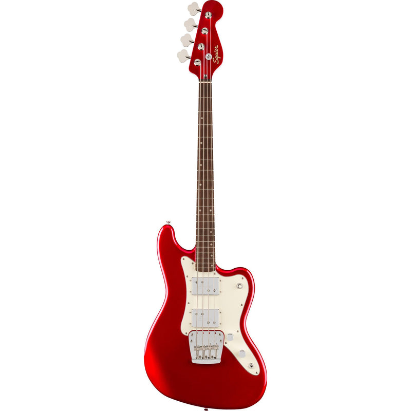 Squier Paranormal Rascal Bass HH - Candy Apple Red-Guitar & Bass-Squier-Logans Pianos
