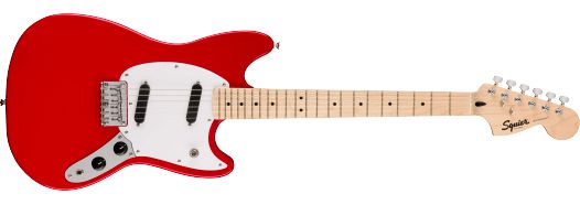 Squier Sonic Mustang Electric Guitar-Guitar & Bass-Squier-Torino Red-Logans Pianos