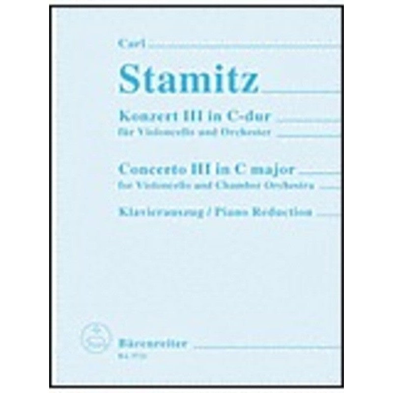 Stamitz Concerto No 3 in C major-Sheet Music-G. Schirmer Inc.-Logans Pianos
