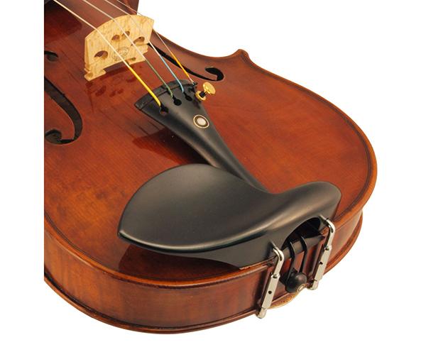 Strad Ebony Violin chinrest-Orchestral Strings-FPS-Logans Pianos