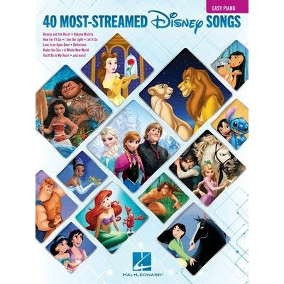 The 40 Most-Streamed Disney Songs-Sheet Music-Hal Leonard-Logans Pianos