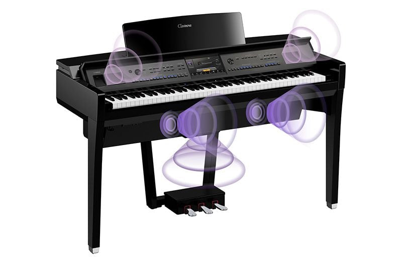 Yamaha Clavinova CVP-909 Digital Piano-Piano & Keyboard-Yamaha-Black-Logans Pianos