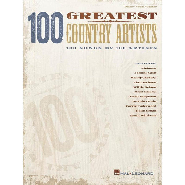 100 Greatest Country Artists-Sheet Music-Hal Leonard-Logans Pianos
