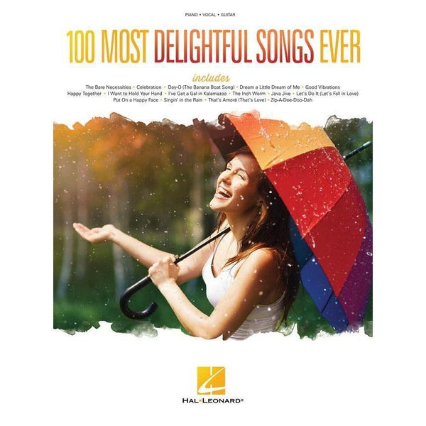 100 Most Delightful Songs Ever-Sheet Music-Hal Leonard-Logans Pianos