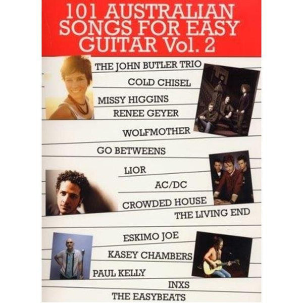 101 Australian Songs for Easy Guitar Vol. 2-Sheet Music-Music Sales-Logans Pianos