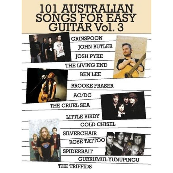 101 Australian Songs for Easy Guitar Vol. 3-Sheet Music-Music Sales-Logans Pianos