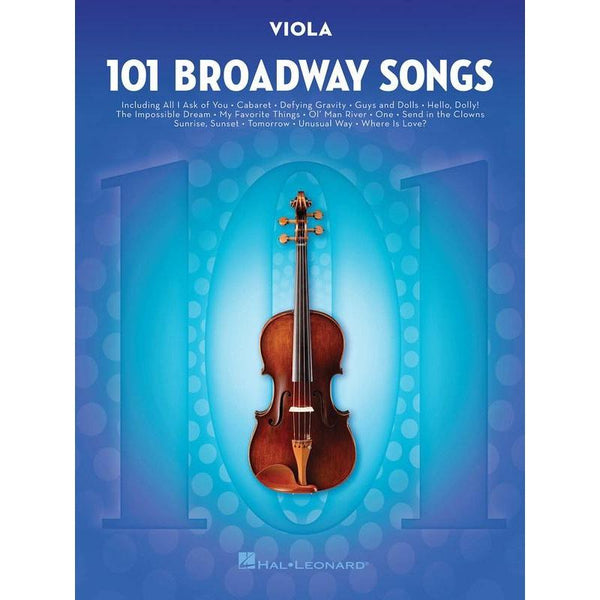 101 Broadway Songs for Viola-Sheet Music-Hal Leonard-Logans Pianos