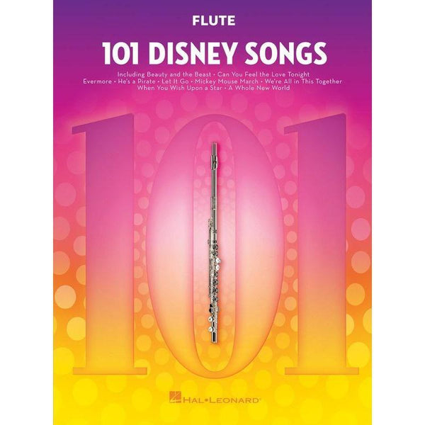 101 Disney Songs for Flute-Sheet Music-Hal Leonard-Logans Pianos