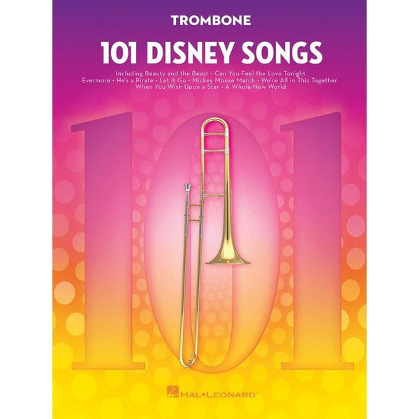 101 Disney Songs for Trombone-Sheet Music-Hal Leonard-Logans Pianos