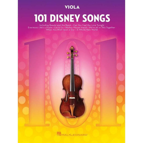101 Disney Songs for Viola-Sheet Music-Hal Leonard-Logans Pianos