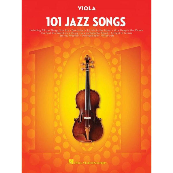101 Jazz Songs for Viola-Sheet Music-Hal Leonard-Logans Pianos