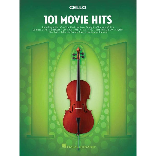 101 Movie Hits for Cello-Sheet Music-Hal Leonard-Logans Pianos