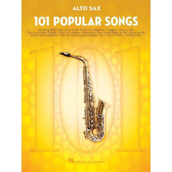 101 Popular Songs for Alto Sax-Sheet Music-Hal Leonard-Logans Pianos