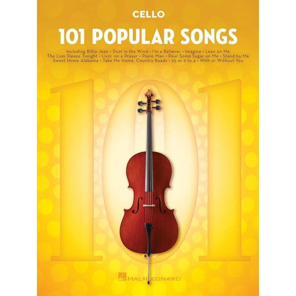 101 Popular Songs for Cello-Sheet Music-Hal Leonard-Logans Pianos