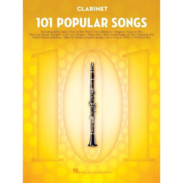 101 Popular Songs for Clarinet-Sheet Music-Hal Leonard-Logans Pianos