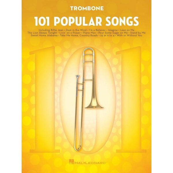 101 Popular Songs for Trombone-Sheet Music-Hal Leonard-Logans Pianos