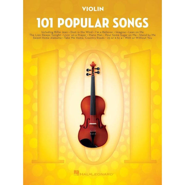 101 Popular Songs for Violin-Sheet Music-Hal Leonard-Logans Pianos