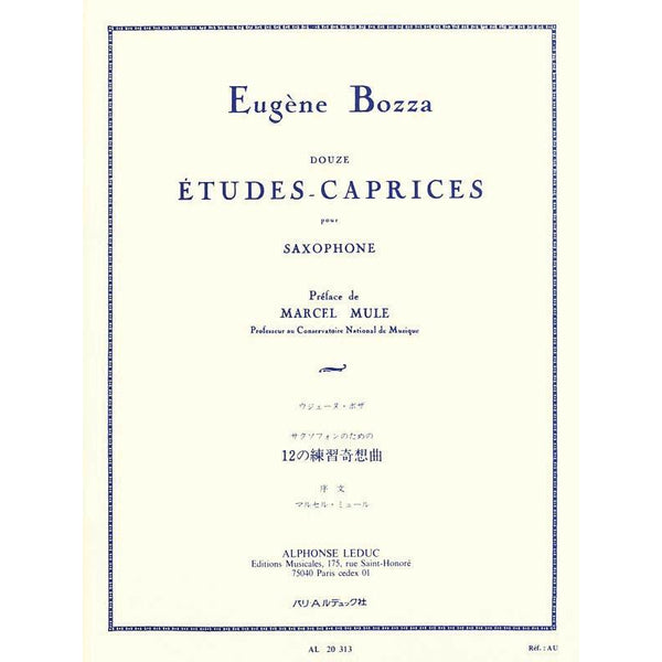 12 Etudes-Caprices Saxophone Solo-Sheet Music-Alphonse Leduc-Logans Pianos