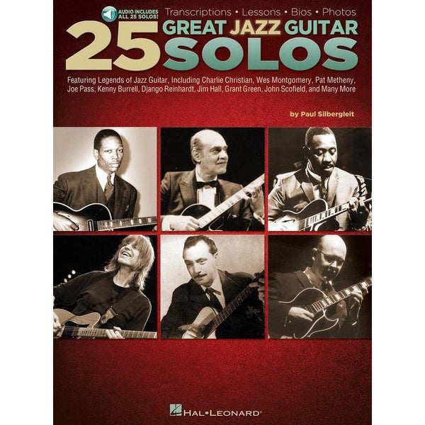 25 Great Jazz Guitar Solos-Sheet Music-Hal Leonard-Logans Pianos