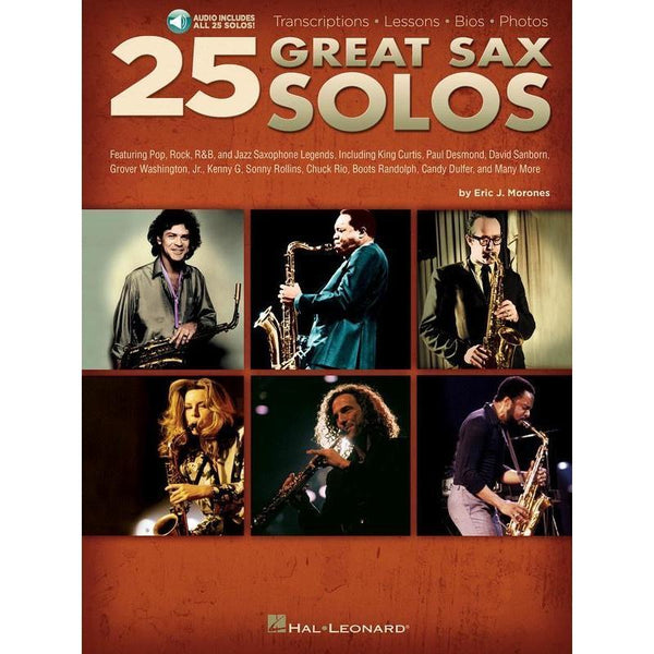 25 Great Sax Solos-Sheet Music-Hal Leonard-Logans Pianos