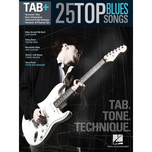 25 Top Blues Songs - Tab. Tone. Technique.-Sheet Music-Hal Leonard-Logans Pianos