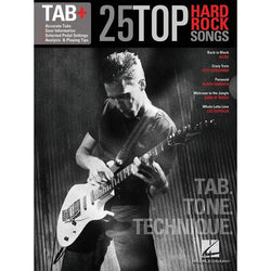 25 Top Hard Rock Songs - Tab. Tone. Technique.-Sheet Music-Hal Leonard-Logans Pianos