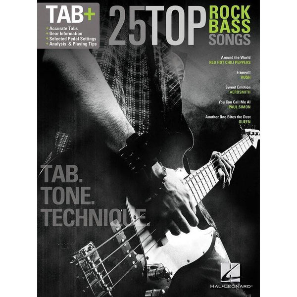 25 Top Rock Bass Songs-Sheet Music-Hal Leonard-Logans Pianos