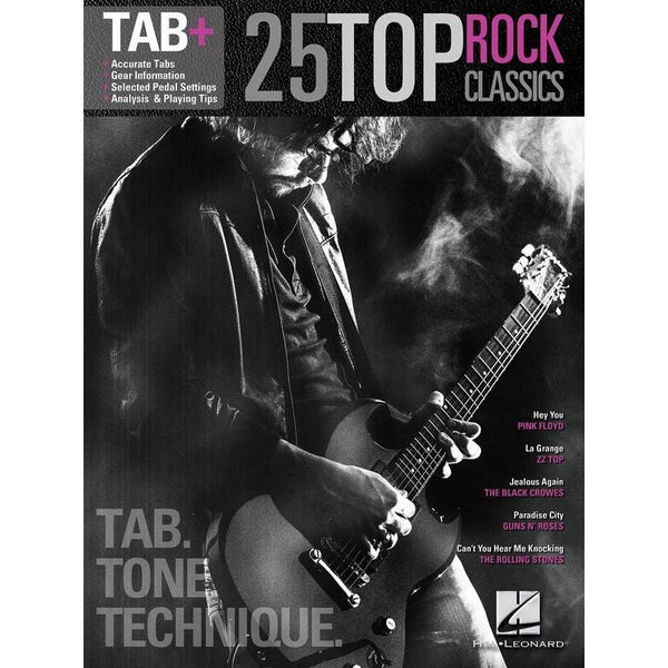 25 Top Rock Classics - Tab. Tone. Technique.-Sheet Music-Hal Leonard-Logans Pianos