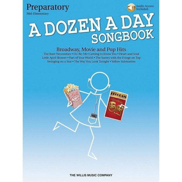 A Dozen a Day Songbook - Preparatory Book - Book/CD Pack-Sheet Music-Willis Music-Logans Pianos