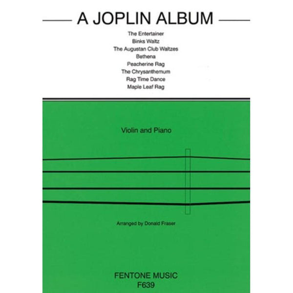 A Joplin Album-Sheet Music-Fentone Music-Logans Pianos