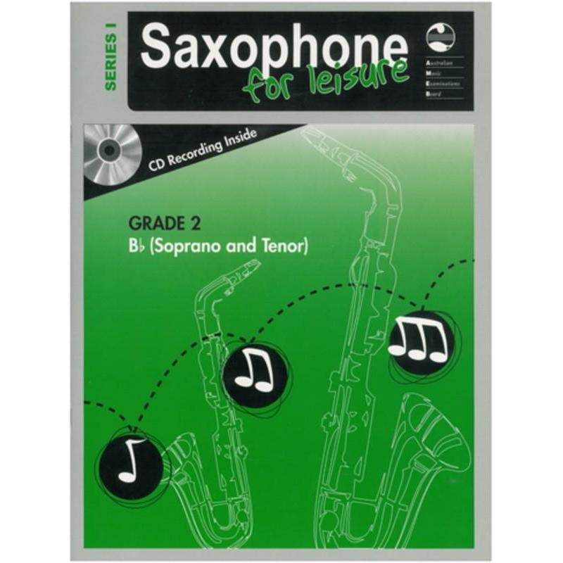 AMEB Saxophone For Leisure Series 1 - Grade 2, B Flat Edition-Sheet Music-AMEB-Logans Pianos