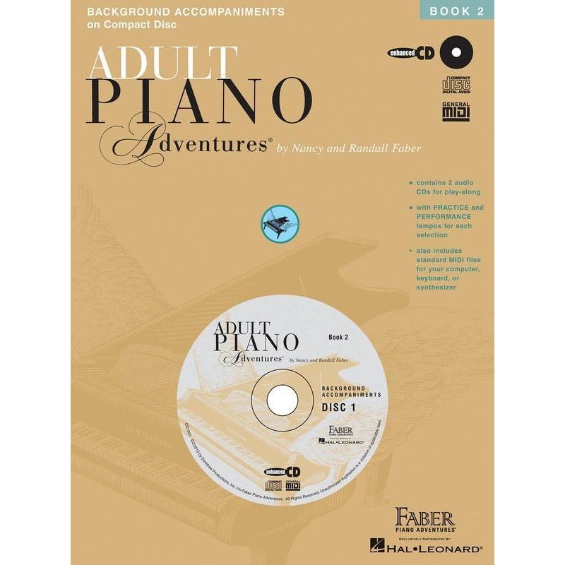 Adult Piano Adventures - Lesson Book 2 CDs-Sheet Music-Faber Piano Adventures-Logans Pianos