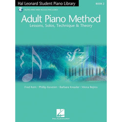 Adult Piano Method Book 2 - Book with Online Audio-Sheet Music-Hal Leonard-Logans Pianos