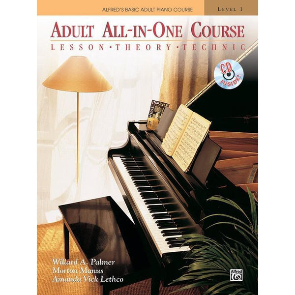 Alfred's Basic Adult Piano Course: All-In-One Book 1-Sheet Music-Alfred Music-Book & CD-Logans Pianos