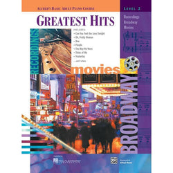 Alfred's Basic Adult Piano Course: Greatest Hits 2-Sheet Music-Alfred Music-Book-Logans Pianos