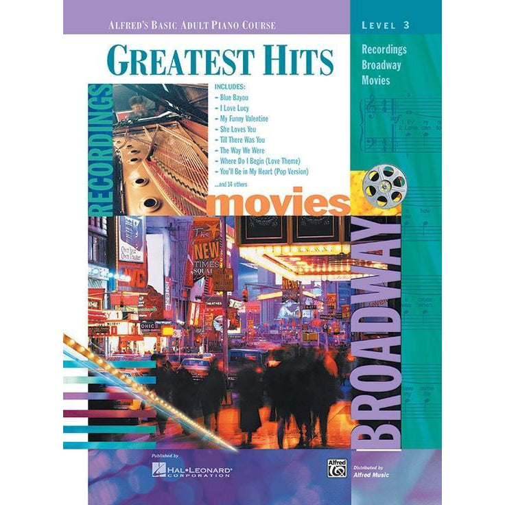 Alfred's Basic Adult Piano Course: Greatest Hits 3-Sheet Music-Alfred Music-Logans Pianos