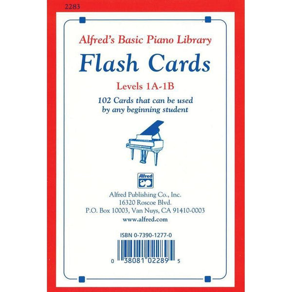 Alfred's Basic Piano Course: Flash Cards 1A & 1B-Sheet Music-Alfred Music-Logans Pianos
