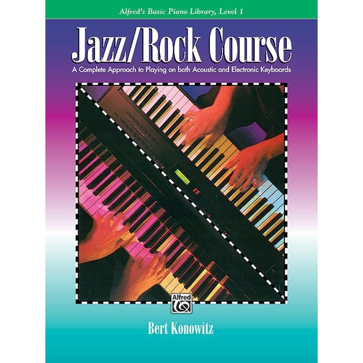 Alfred's Basic Piano Course: Jazz/Rock Lesson 1-Sheet Music-Alfred Music-Logans Pianos