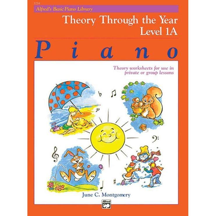 Alfred's Basic Piano Course: Theory Through The Year 1A-Sheet Music-Alfred Music-Logans Pianos