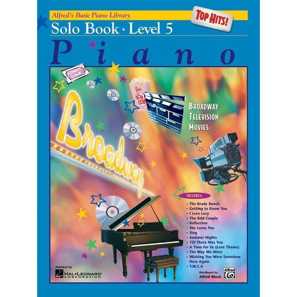 Alfred's Basic Piano Course: Top Hits Solo 5-Sheet Music-Alfred Music-Book-Logans Pianos