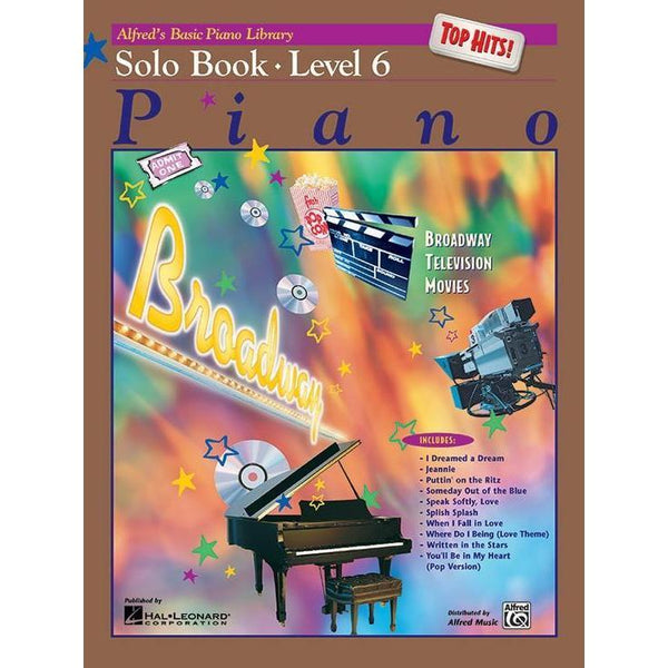 Alfred's Basic Piano Course: Top Hits Solo 6-Sheet Music-Alfred Music-Book-Logans Pianos