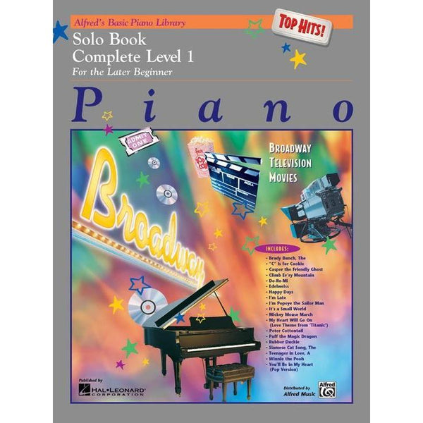 Alfred's Basic Piano Course: Top Hits Solo Complete 1 (1A & 1B)-Sheet Music-Alfred Music-Logans Pianos