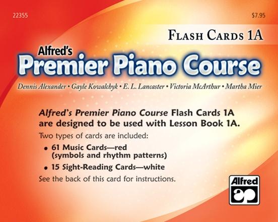 Alfred's Basic Premier Piano Course: Flash Cards 1A-Sheet Music-Alfred Music-Logans Pianos